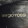 Pristine Sergio Rossi Pumps ORB Micromartini Heels Black Leather Women 36 Used