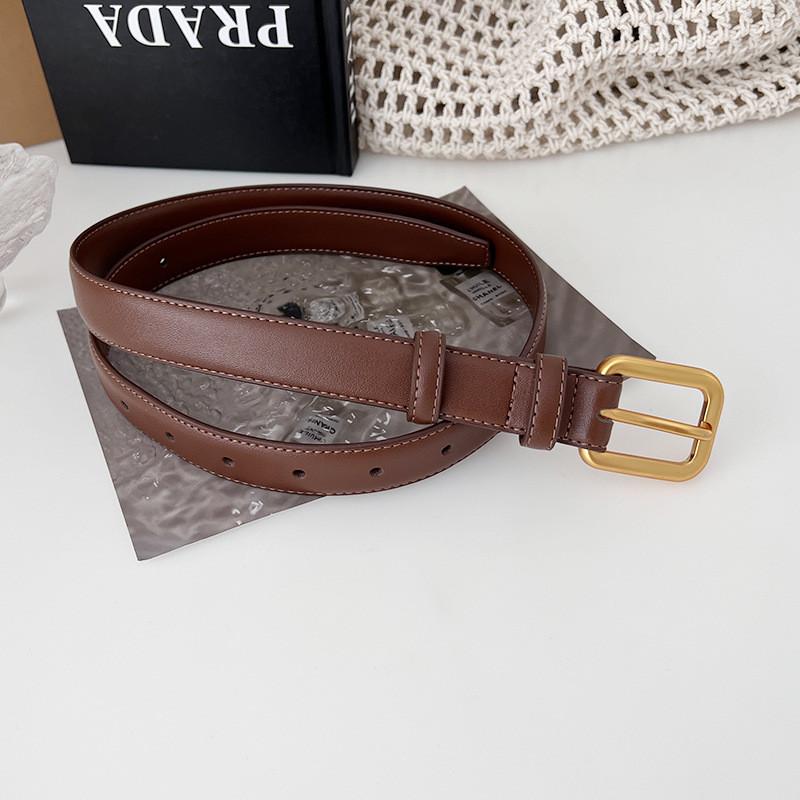 

Вдохновленный ретро стильный женский ремень Прочный из натуральной кожи Идеально подходит для джинсов и костюмов Caramel,110cm