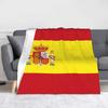 Spain Flag Blankets   Flannel Throw Blanket Bedding Couch Printed Lightweight Bedsprea