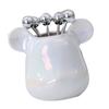 Fruit Fork Storage Jar Cute Animal Shape Ceramic Fork Holder Jar with 6 Stainless Steel Fruit Fork for Home Kitchen