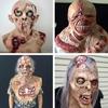 Melting Face Scary Zombies Mask Adult Full Face Head Latex Mask Horror Halloween Cosplay Mask Masquerade Mask