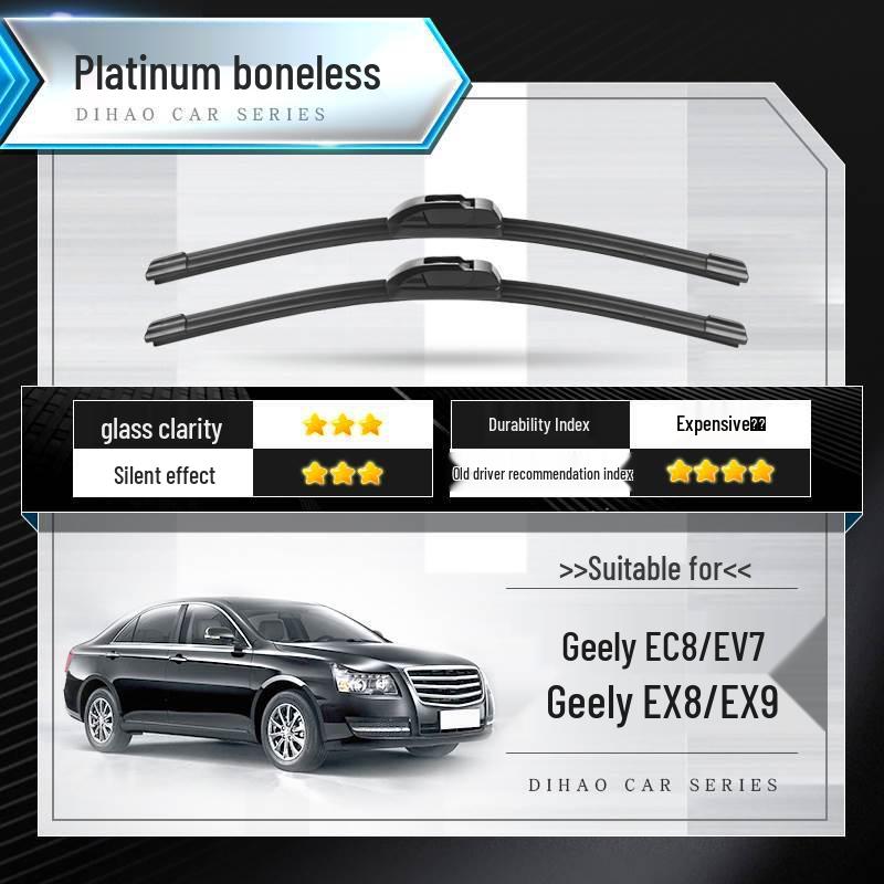 Geely Emgrand Wiper Blade - 2017 RS Edition, Original Bone-Free Rubber Strip