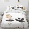 3D Print Cartoon Cute Ballet Girl Ballerina Comfortable Duvet Quilt Cover Pillowcase Bedding Set Bedroom Decoration Home Textile