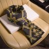 Red wool scarf men's fashion versatile high-end plaid winter dad old man trend scarf