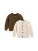Unisex Baby Cable Knit Cotton Cardigan: Stylish Spring & Autumn Sweater for Infants and Toddlers