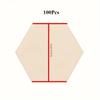 50/100Pcs Unfinished Blank Wooden Hexagon Slices - Hanging Embellishments Wooden Discs for Art Crafts Wedding Christmas Crafting