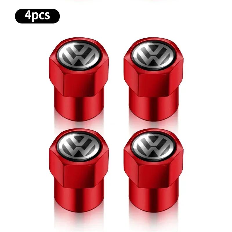 

VW GTI GOLF 2026 Hot For VW VOLKSWAGEN 4pcs Car Tire Valve caps Emblem metal Cap Case For for VW Volkswagen Golf Polo Passat Tou For Volkswagen