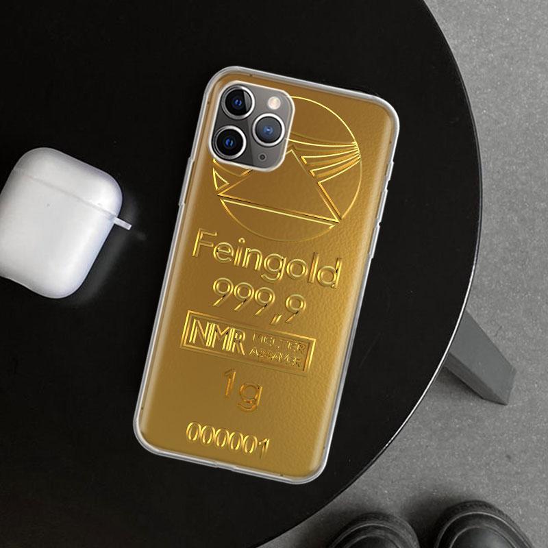 Fine Gold Pattern Printing Phone Case Cover for iPhone 11 12 13 Mini 14 15 Plus 16 Pro Max 17 Air 7 8 + SE Art Customized Fundas