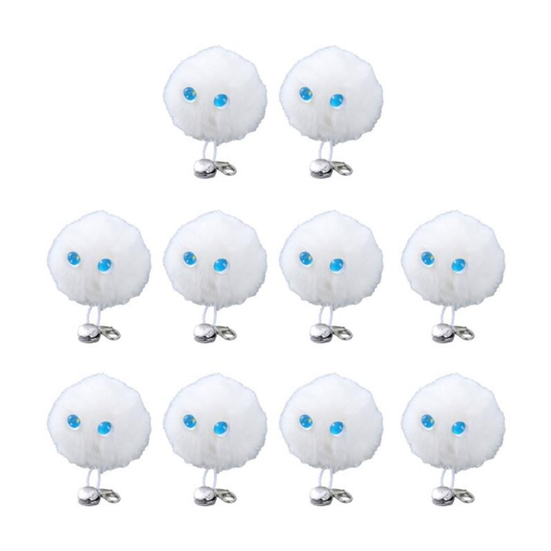 10Pieces Cats Toy Rod Charm Refills Cats Toy Teaser Attachments Feathered Indoor Pet Supplies Boredom Relief
