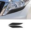 Pair Bright Carbon Fiber Headlight Eyelid Sticker For Toyota Land Cruiser 10-18