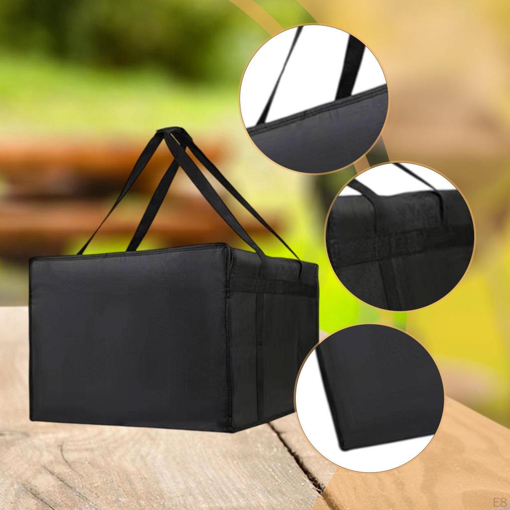 Bag Carrying Case Cold Food Storage Easy To Clean Pizza Warmer for Takeaway Camping
