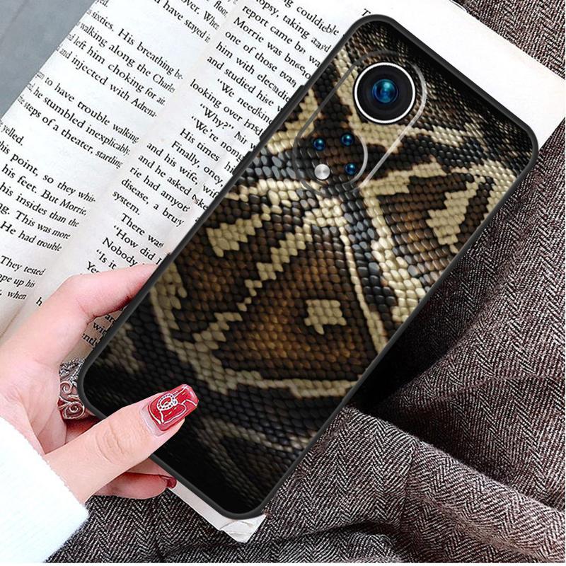 Snake Skin Texture Case For Honor Magic 8 6 7 Lite Honor 400 200 Pro 50 70 90 X8c X8b X9a X9c X9b X9d Win Cover
