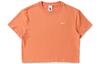 Nike T Shirts Women's Orange Crew Neck Moderate Straight Fit DA0324-863