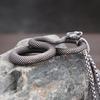 European and American Jewelry Stainless Steel Men's Necklace Retro Trendy Animal Cobra Pendant Personalized Python Item Pendant Batch