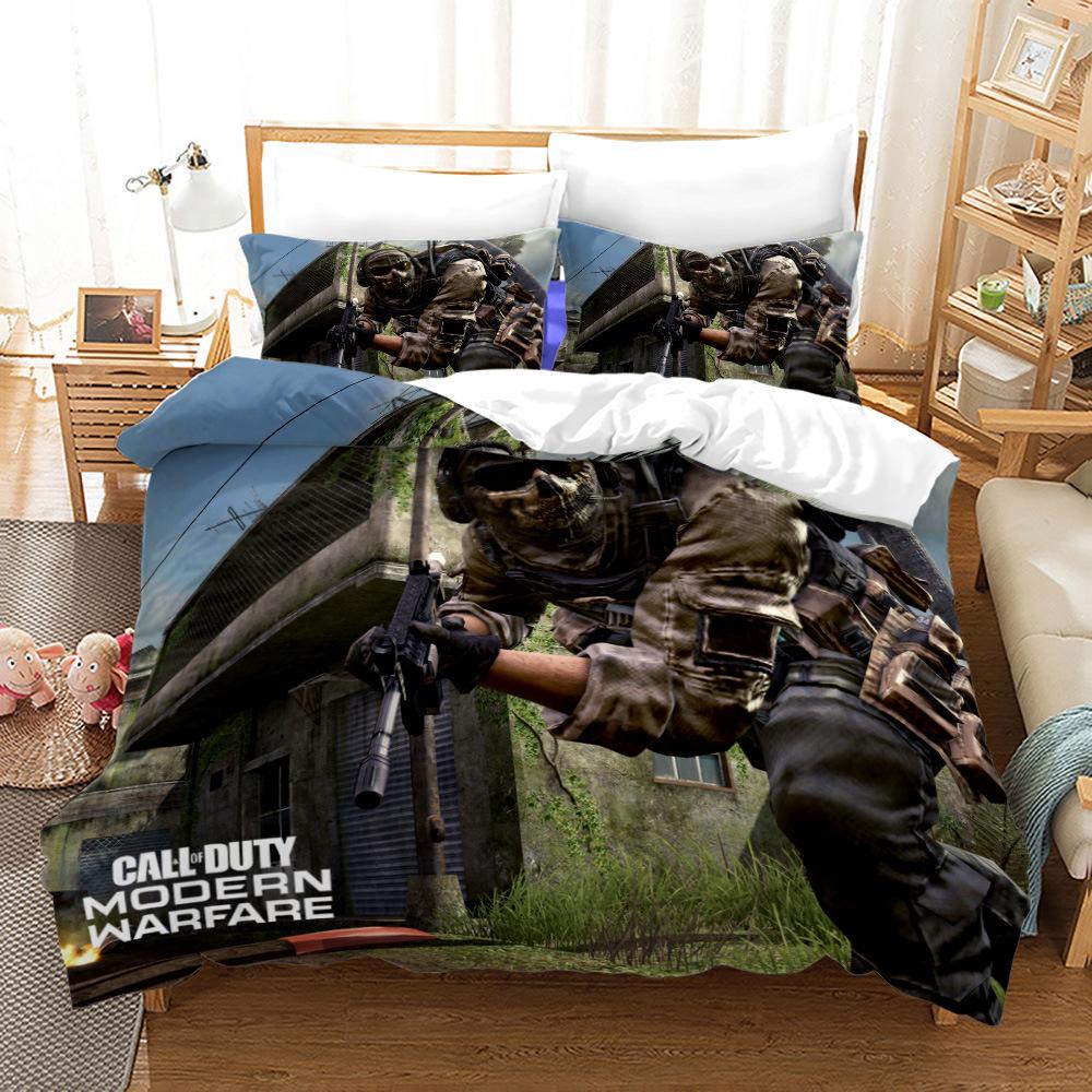 Call Of Duty Warzone Bedding Set Single Twin Full Queen King Size Game Bed Set Aldult Kid Bedroom Duvet cover Sets 3D Print 016