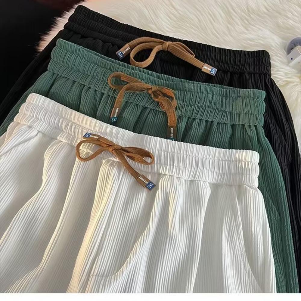 Herre Sommer Amerikansk Sport Basketballshorts, Sommer Løse Femtedelsbukser, Hjemmebukser
