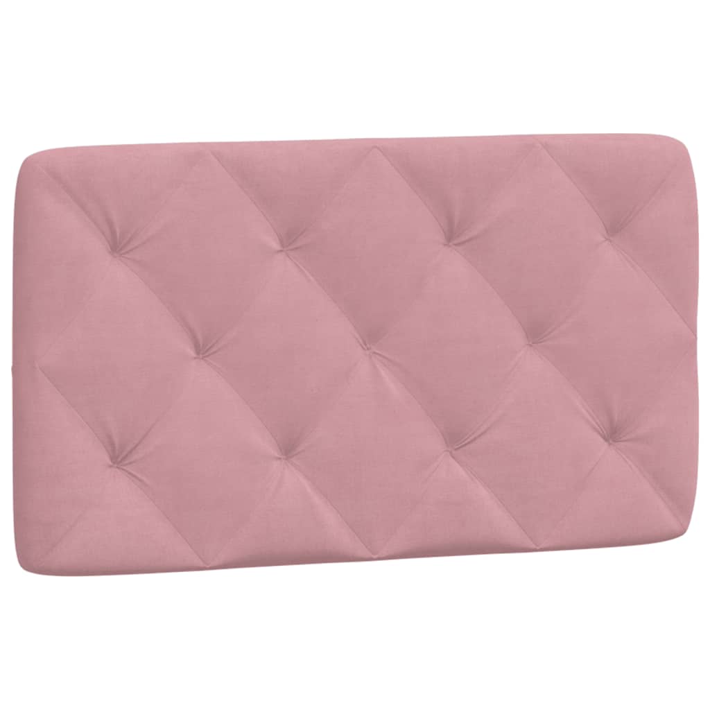 Vidaxl Poduszka Na Wezgłowie, Różowa, 90 Cm, Aksamitna