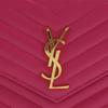 Saint Laurent ChainShoulder Chain Wallet Quilting Pink Leather Women Used
