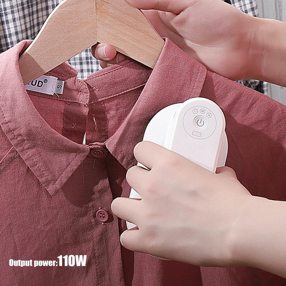 USB Rechargeable Mini Handheld Steamer Handheld Fabric Steam Iron 3 Heat Levels 110 W Steamer Travel Garment Steamer for Clothes