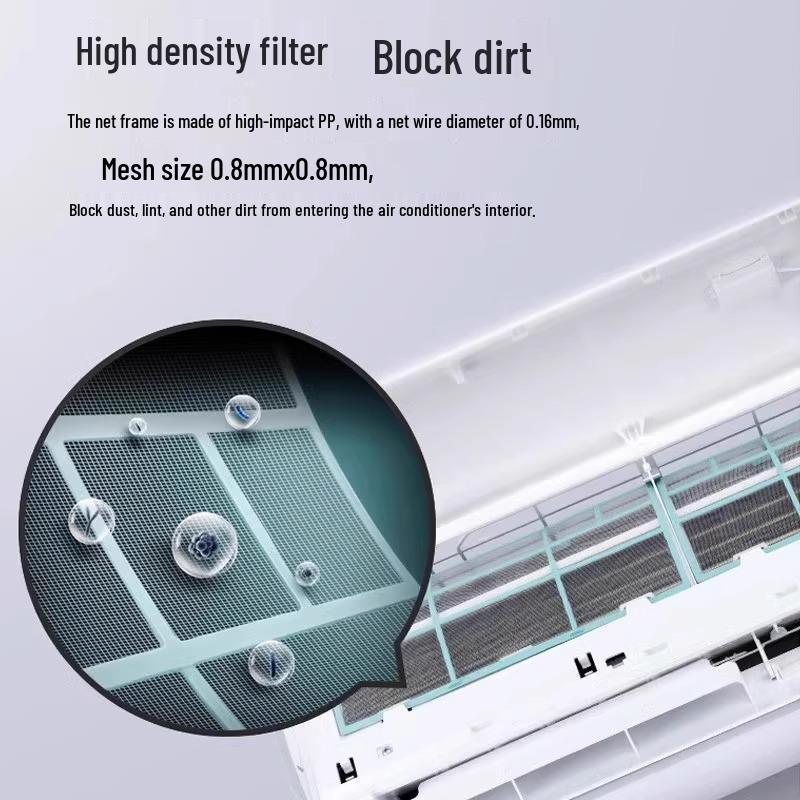 Midea Wall-Mounted 1-1.5HP Air Conditioner Filter: Dustproof, Universal Fit.