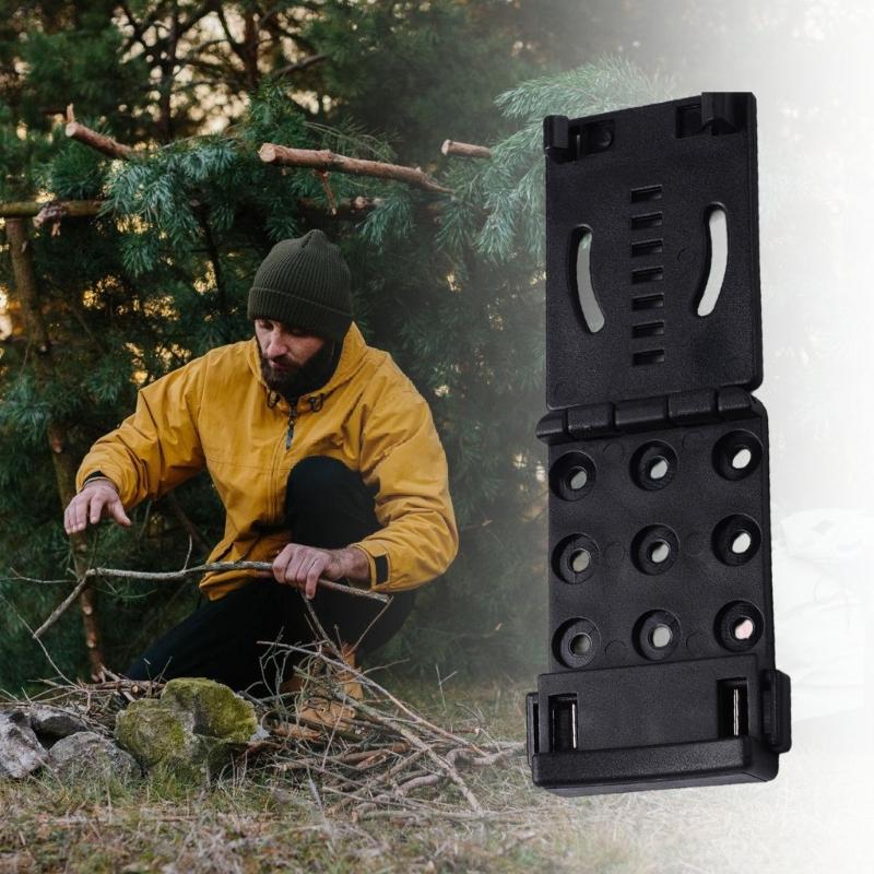 Camping Waist Sheath Scabbard Clamp Sheath Tool with Mounting Hardware Buckle Outdoor Waist Clip Belt Clip with Lock