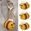 Finished Product Crochet Keychains Handmaking Knitting Insect Fat Bees Pendants Animal Doll