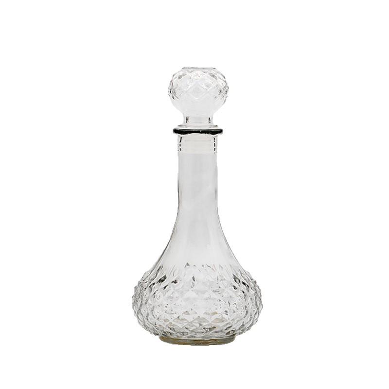 Crystal XO Spirits Decanter: Diamond Glass Red Wine Bottle