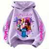 K-Pop Anime Loose Fit Hoodie for Kids - Autumn/Winter Fashion Sweatshirt