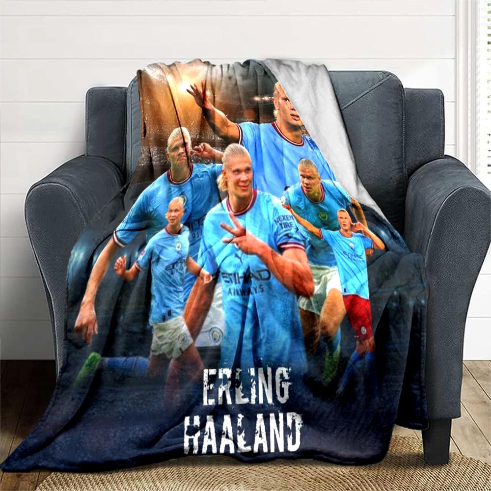 Haaland Blanket Warmthful Decor Suitable for Picnics Office Chair Livingroom for All Occasions Stylish Decor Birthday Christmas Gift Blanket