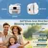 With Light Silent Mini Bladeless Electric Fan 3 Speeds Clip-on Fan New Air Cooler
