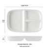 Qinkai Ceramic Divided Rectangular Dinner Plate