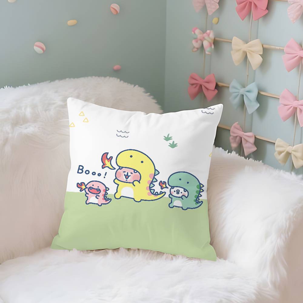 

K-KANAHEI Cute Pillow Case Cushion Cover Soft Cute Throw Pillow Case For Car Sofa Pillowcase Polyester With Zipper 16x16Inch