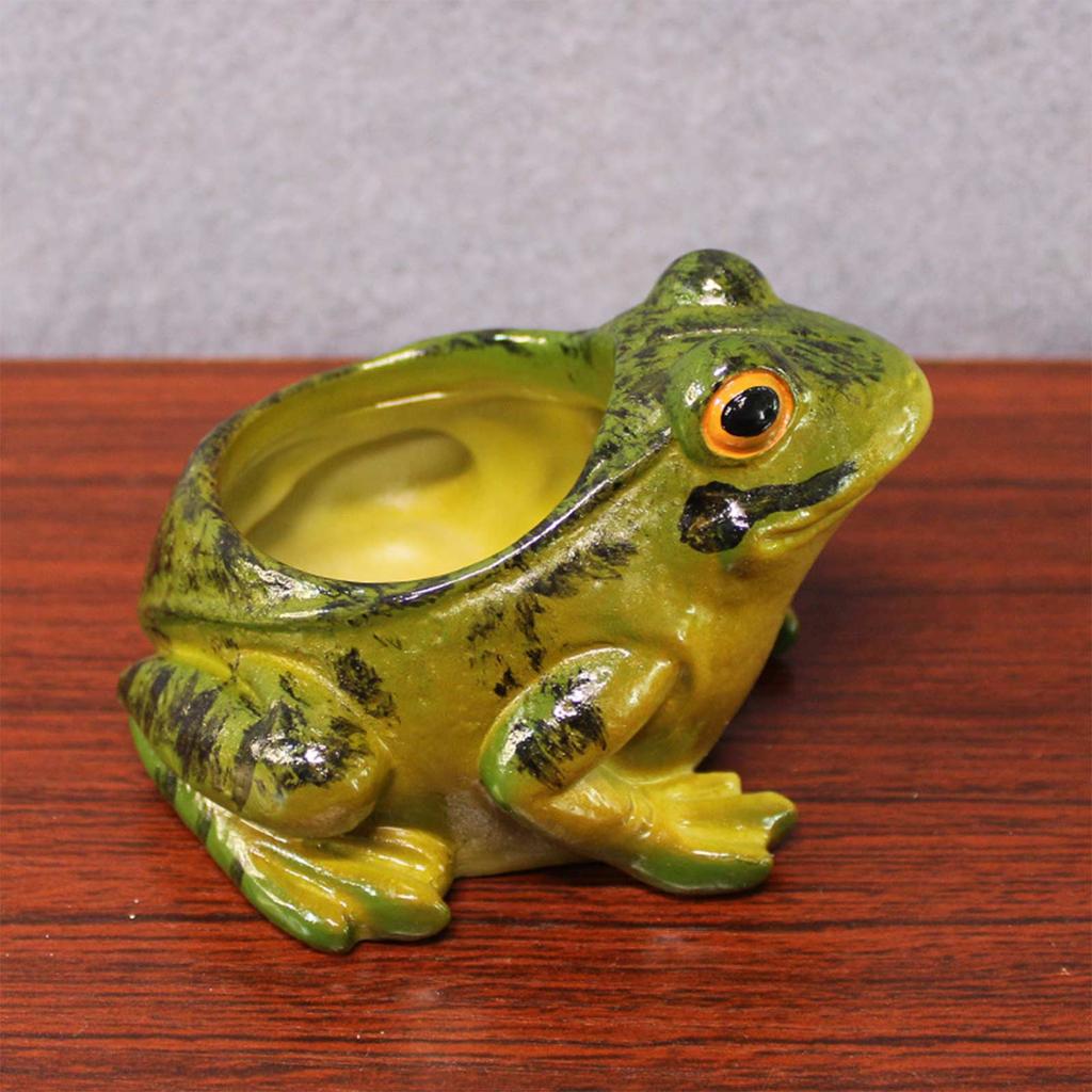 Cute Frog Planter Creative Mini Landscape Garden Succulent Pot for Balcony Decor