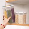 1 stycken Fyra sorters spannmål och korn Genomskinlig förvaringskorg Kökstillbehör Fuktsäker Förseglad burk Utomhusservis