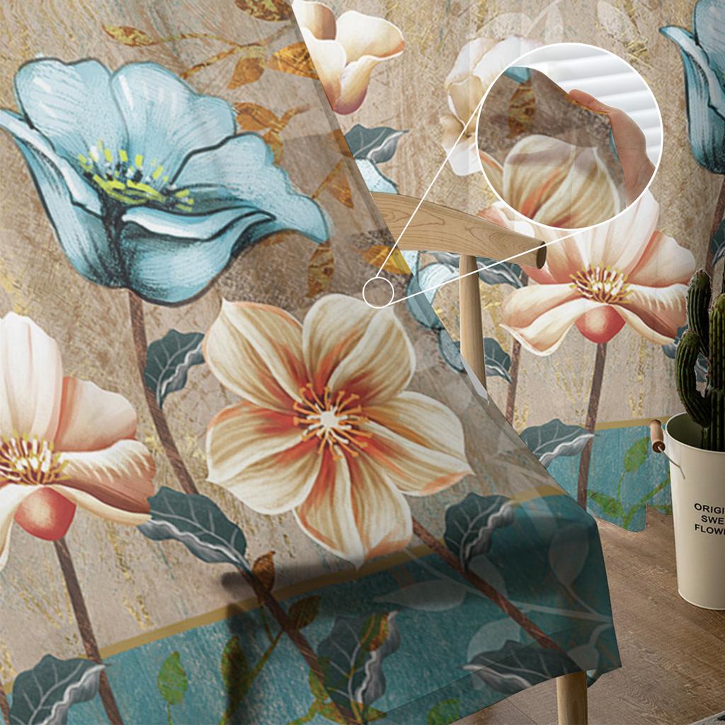 Fiori Tulipani Tende Trasparenti Per Soggiorno Camera da Letto Camera dei Bambini Tulle Trattamento Finestra Drappeggi