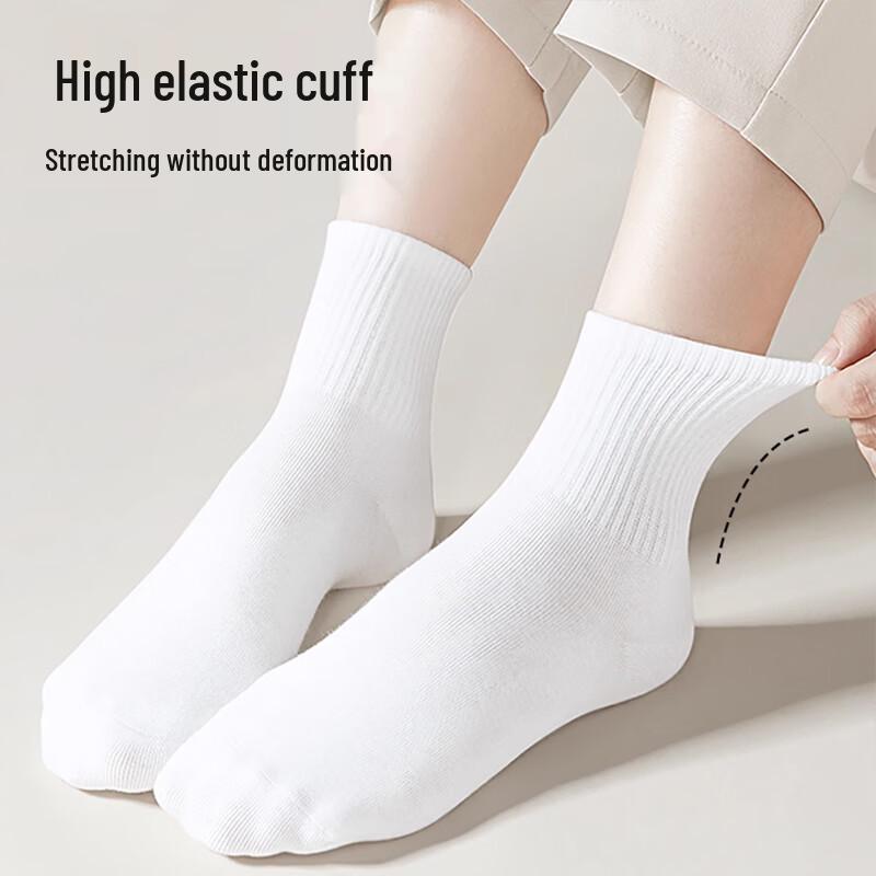 Unisex Disposable Mid-Calf Cotton Socks