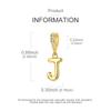 Copper Golden Letter J Charms Fit Original Bracelet Making Gift For Woman Jewelry Diy Fashion Pendant