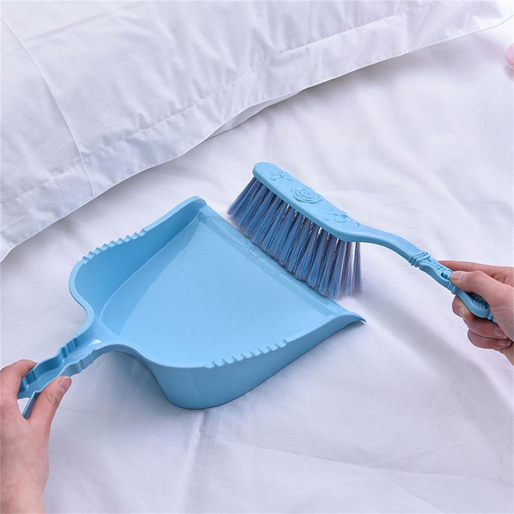 Efficient Desktop Use Broom and Ergonomic Dustpan NonSlip Grip Cleaning Brush For Home Office Kitchen Daily Use