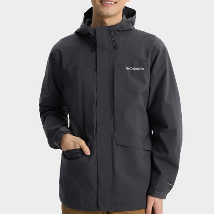 Columbia High Altitude Climbing Cold Wave Waterproof, Windproof, Breathable, And Thermal Windbreaker Jacket Men's Black XE4839-011