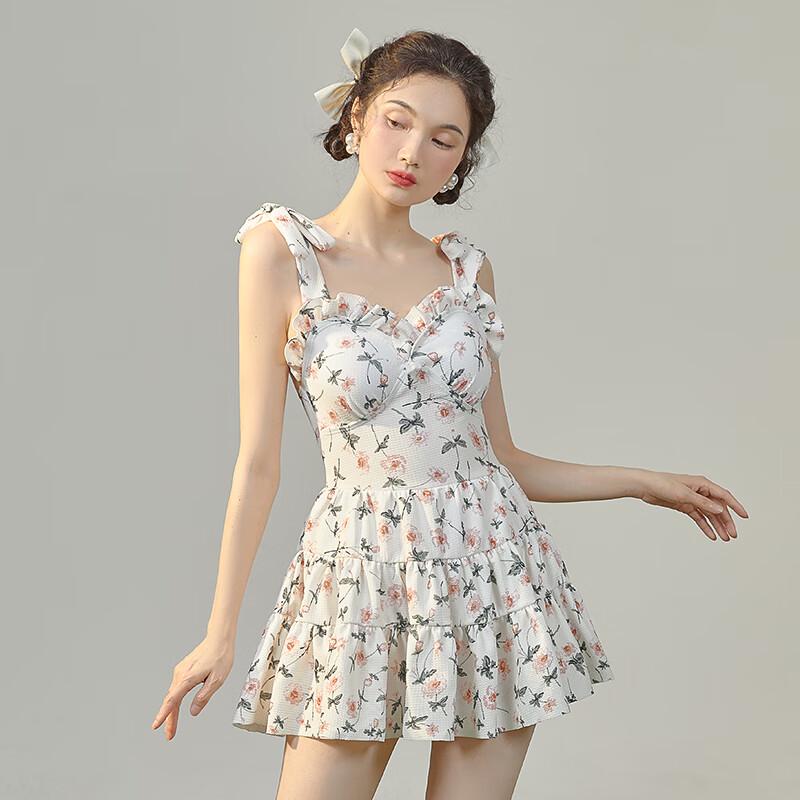 Yuzhaolin Women s One-Piece Conservative Tummy Control Swimsuit One Size (40-75kg)