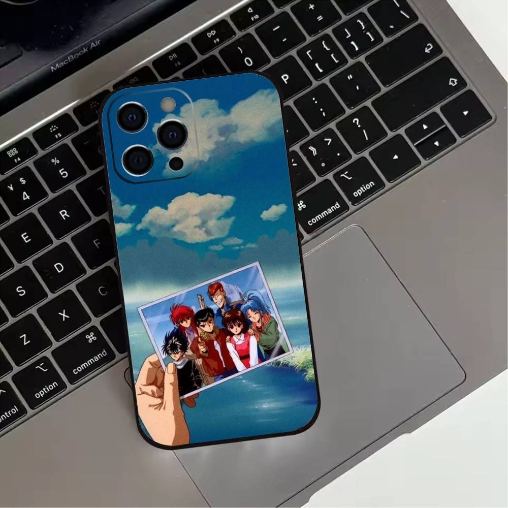 Anime Y-Yu Yu H-Hakusho cool  Phone Case For iPhone 17,16,15,14,13,12,11 Plus,Pro Max,XS,Soft Silicone Black Cover