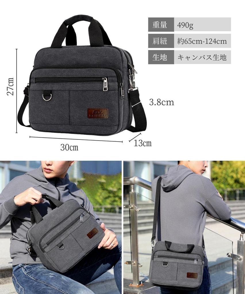 Schultertasche für Schulter Crossbody Klein Viele [Lov Sawar] Herren, Tasche, Tasche, Tasche, A4, Taschen, 2-Wege (Schwarz)