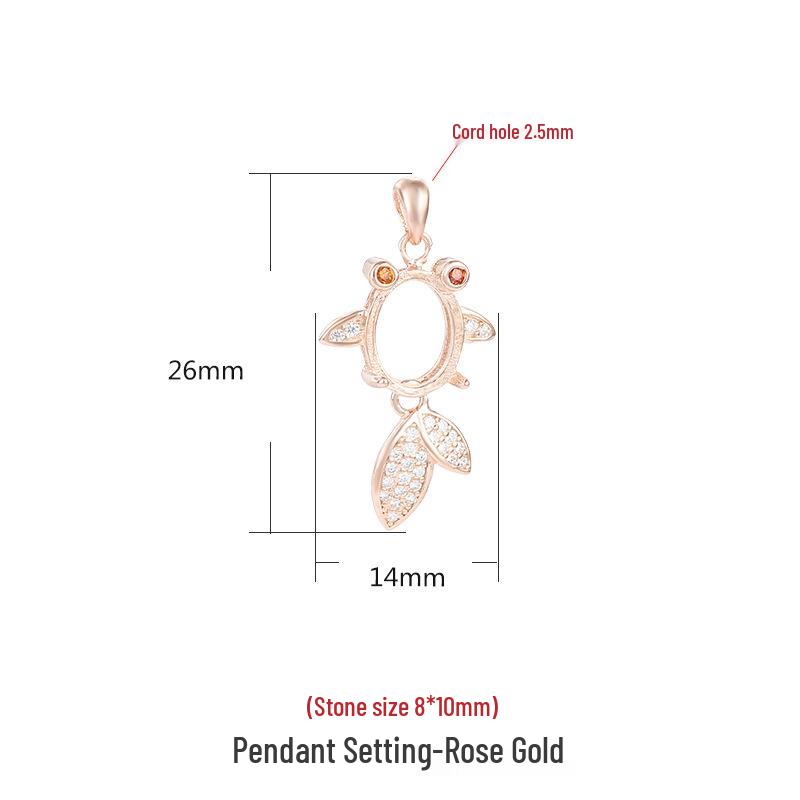 

S925 Sterling Silver Goldfish Koi Pendant Necklace with Chalcedony Amber Oval Setting for Women 925 Silver