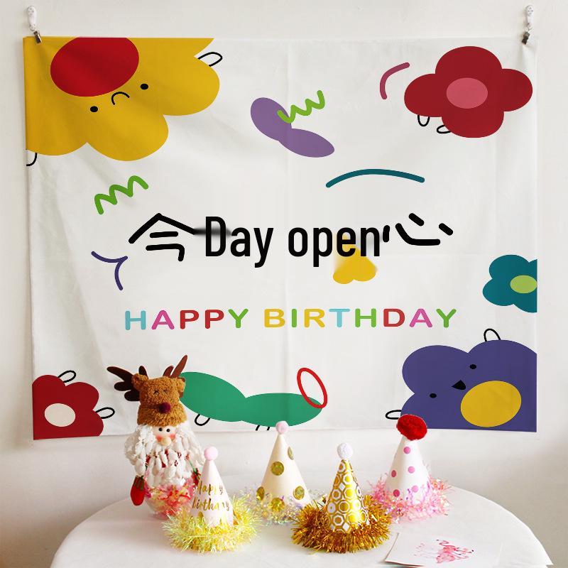 Happy Birthday Wall Hanging Cloth