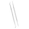 2pcs Ingrown Toenail File Lifter Professional Double Sided Stainless Steel Ingrown Toenail Cleaner Tool