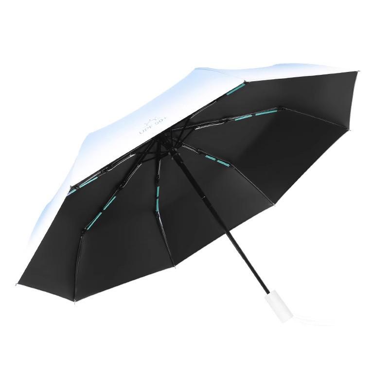 Gradient Color Automatic Foldable Umbrella for Sun & Rain with UV Protection for Women