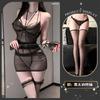 Sexy Underwear, Sexy Tight Pajamas, Hot Temptation, Perspective Hip-wrapped Nightdress Set Qqny Abstinence