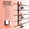 H5 Wall Or Ceiling Mounted Fishing Rod Rack With Soft Protective Pads, Fishing Rod Storage Box