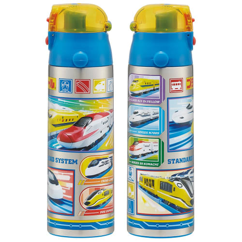 Skater Children's Stainless Steel Water Bottle Direct Drinking 580ml Plarail 24 Child-Friendly Lightweight Type Boys Cool Water Bottle Sports Bottle C