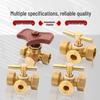 High Pressure Brass Three-Way Plug Valve